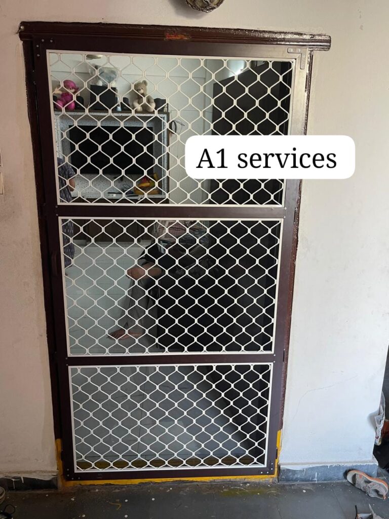 Single Grill Mesh Door01